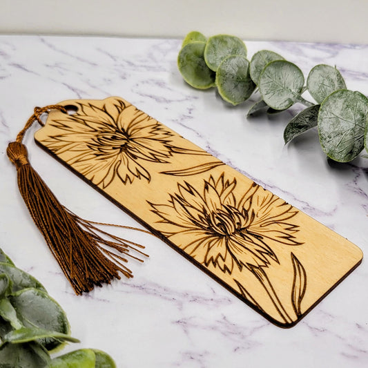 Wild flower Dandelion Floral Bookmark - Custom Bookmark - Stocking Stuffer - Reader Gifts- Book Lover Gift