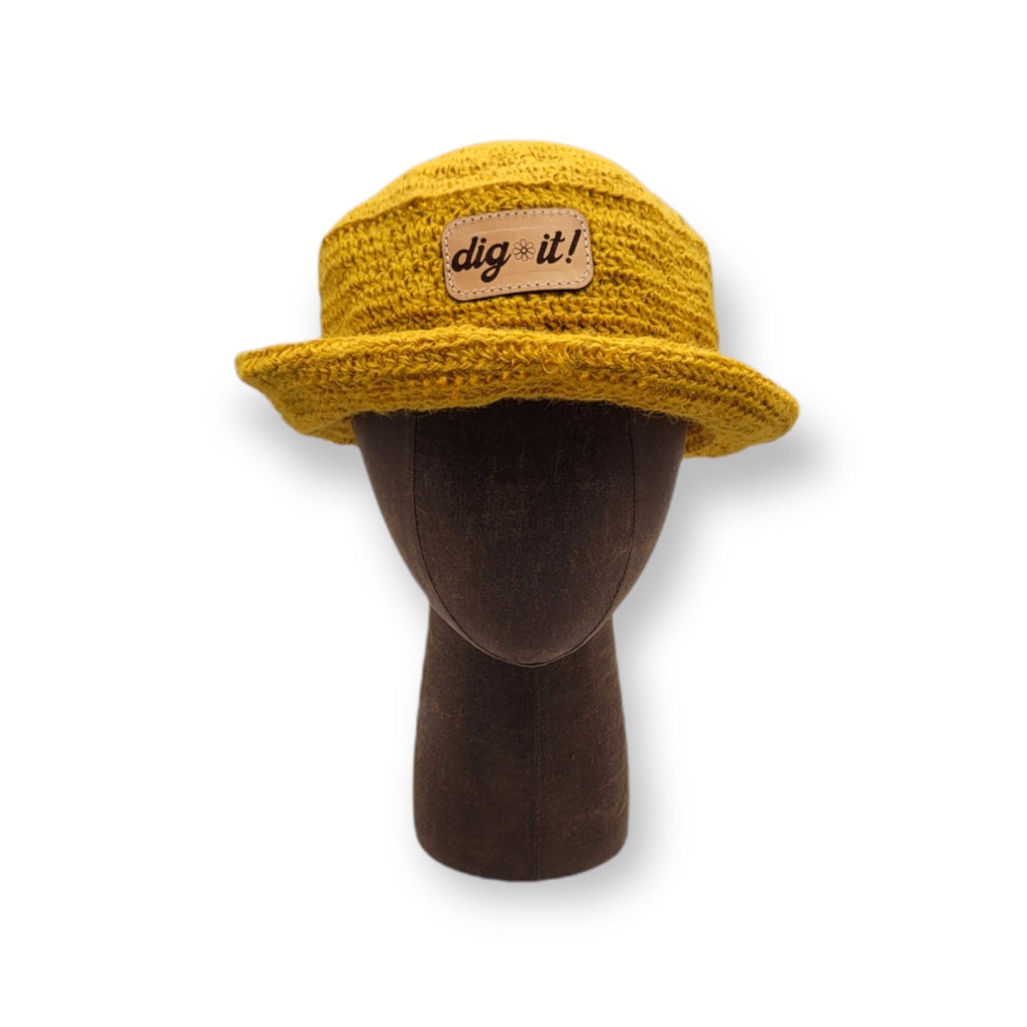 Hemp Bucket Hat - Gardening Hat - Dig It - Sun Hat- Spring Summer Hemp Hat Bucket