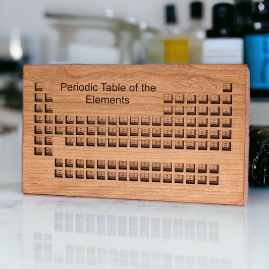 Periodic table tray - Display Tray - Table of the Elements tray - Scientific Education Tools - Scientist Gift - Teacher Gift - Chemistry Set